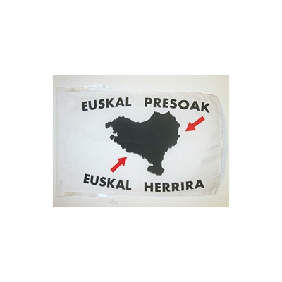 AZ FLAG Bandiera Paesi Baschi EUSKAL HERRIRA 45x30cm - BANDIERINA BASCA â?? EUSKADI 30 x 45 cm cordicelle