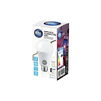 Lampadina LED connessa 9W E27 base variazione bianca (CCT)