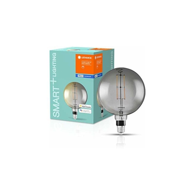 Lampada LED Smart, tecnologia Bluetooth, globo filament, E27, dimmerabile, bianco caldo, 2700 K, sostituisce lampadine da 37 W, controllabili con