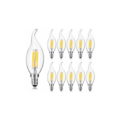 Confezione da 10 lampadine a candela a LED E14 per lampadari, 4 W, ricambio per lampadine alogene da 40 W, luce bianca calda, 2700 K, 420 lm, non en oferta
