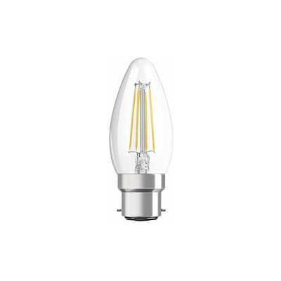 OSRAM LED Retrofit CLASSIC B Pacco da 10 x Lampadina LED, Attacco: B22d, Bianca Calda, 2700 K, 4 W, Equivalenti a 40 W, LED Retrofit CLASSIC B,