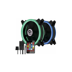 SirokoÂ â??Â Kit di 2Â Ventole Ring 12Â cm RGB, Striscia LED e Centralina con Telecomando - Talius precio