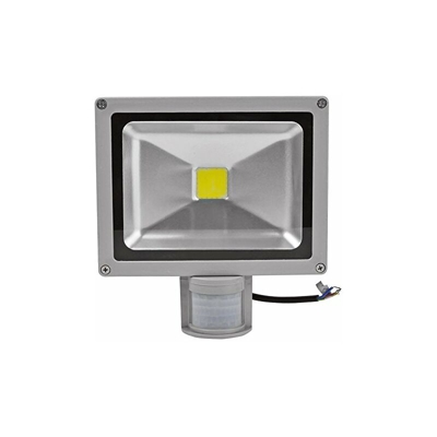 Faro A Led 20 W Luce Bianca Fredda Con Sensore Di Movimento Crepuscolare IP65 - Tempo Di Saldi