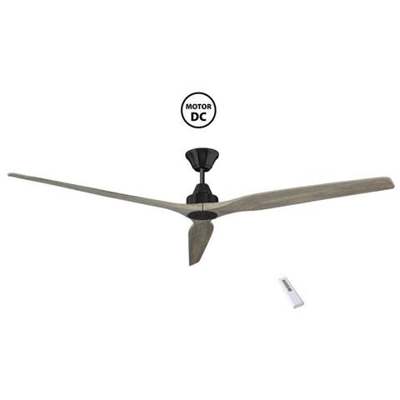 Ventilatore Da Soffitto, Soft Bk-aok 70, 178cm, Nero / rovere Chiaro, Dc, Iper Silenzioso, Klassfan