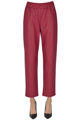 Eco-leather trousers