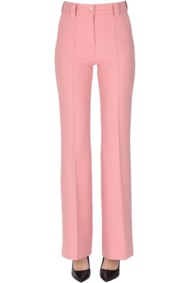 Structured crepè trousers