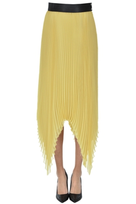 Pleated midi skirt
