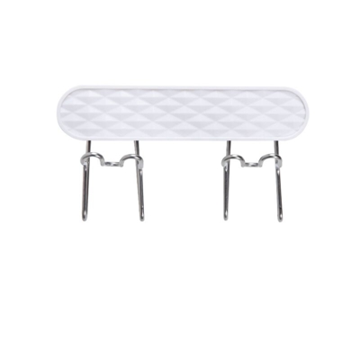 Perle Rareit - Supporto per tazza per l'etichetta da parete del supporto della tazza dello spazzolino da denti dell'acciaio inossidabile (doppia fila