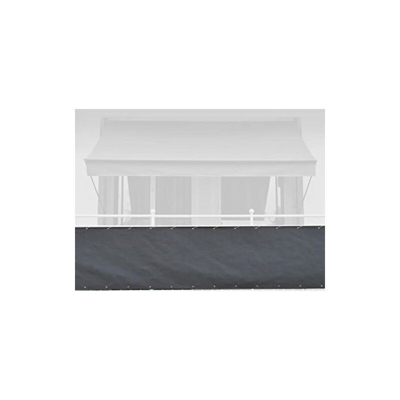 Paravista per Balcone Design Style Antracite, 75 cm, Lunghezza: 8 Metro - Angerer