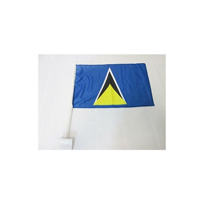 AZ FLAG Bandiera per Auto Santa Lucia 45x30cm - BANDIERINA da Auto SANTALUCIANA 30 x 45 cm