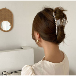 Perle Rareit - NUOVO PIN per capelli esagerato Big Pearl Grand Trucco Capelli Style Della Donna Pin Pin Hairpin 9,5 cm en oferta