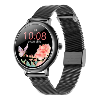 Smartwatch Sport Orologio impermeabile, monitor di ossigeno del sangue e frequenza cardiaca, pedometro calorico, orologio fitness per Android nero