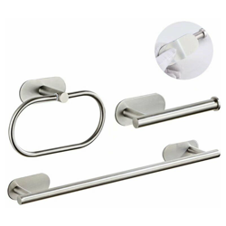 304 portasciugamani in acciaio inox spazzolato Asciugamani non perforato rack Asciugamani rack Asciugamani non perforatura Pasta singola Asciugamani precio