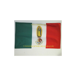 Bandiera Messico Viva Cristo Rey 150x90cm - Bandiera Messicana - Guerra CRISTERA 90 x 150 cm Foro per Asta - Az Flag en oferta