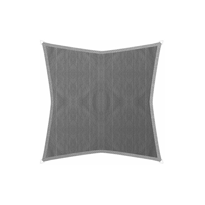 Tenda Sunsail Adria, Quadrato 3,6 x 3,6 m (equilatero), Protezione UV, Resistente alle intemperie e Traspirante, Grigio, 10968 - Windhager