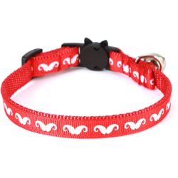 Perle Rareit - Collana di gatto Collana luminosa e cane Collana per cani Bell Cat Clade Red Baffi, S 1.0 * 28 cm en oferta
