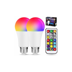Lampadina LED RGB I Confezione da 2 pezzi I 10 Watt I 900 Lumen I Dimmerabile I 2700 K - 6000 K I E27 I con telecomando I A+ características