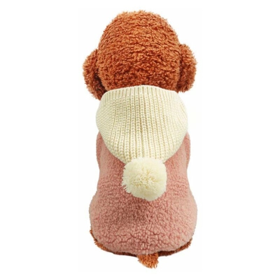 Abiti da compagnia invernale inverno cappelli per animali domestici Cat Vestiti caduta e inverno Plus Velvet Dog Abbigliamento Rose Vest Plus Size