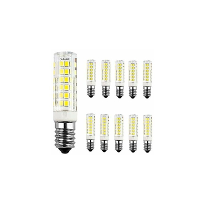 Lampadina a LED E14, lampadine a pannocchia, 7 W, equivalente a lampadine alogene da 60 W, luce bianca calda 3000 K, 680 lm, angolo di fascio, AC