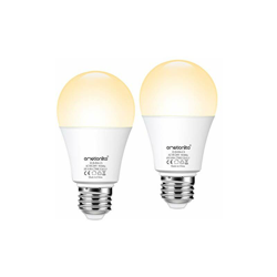 Lampadina a LED con sensore crepuscolare, E27, luce bianca calda, equivalente a lampadina da 60 W, per veranda, terrazza, garage, corridoio, cantina, características