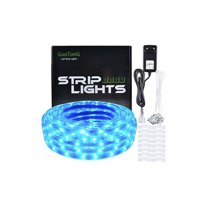 Striscia LED 12 V, luce bianca diurna, blu - Guotong