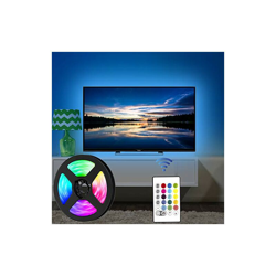 Usb Striscia Led Tv Lunghezza 2.5 Metri P24 Tasti Con Telecomando Infrarossi Per Controllare La Striscia Led Luce Rgb 5050 Con 16 Colori en oferta