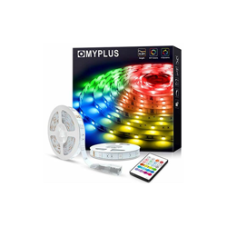 Striscia LED RGB da 10 m con telecomando a infrarossi e alimentazione da 12 V, cambia colore, SMD 5050, per casa, camera da letto, TV, soffitto e precio