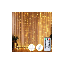 Ghirlanda luminosa con 8 modalitÃ di illuminazione a LED, ideale per la decorazione di finestra, compleanno, Natale, festa, matrimonio, famiglia, precio
