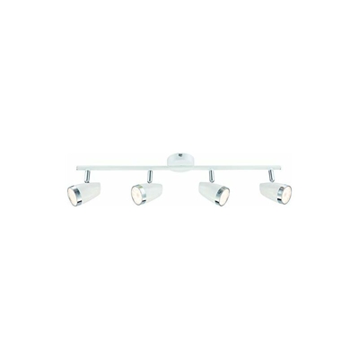 Lampada da soffitto a LED, orientabile, 4 luci, 4 x 4 Watt, luce bianca calda, luce bianca calda - Dm Leuchten