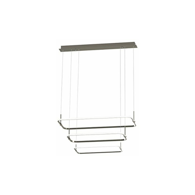 Interfan 57913Â â??Â Lampada a sospensione LED, nichel, 85Â W, 4000Â K, colore: bianco/argento