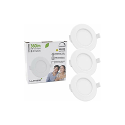 Faretti LED 6W equivalenti a 40W â?? 360lm luce calda bianca faretto ultrasottile foro 100mm faretti LED da incasso per cartongesso set di 3 pezzi en oferta
