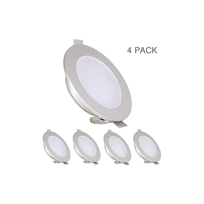 acegoo 12 V LED 4 x faretti da incasso, 4,5 W, 4000 K, per camper, barca, plafoniera da incasso, roulotte, camion, yacht, illuminazione interna,