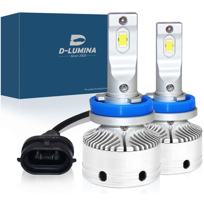 LEDLUX LHD6608 Kit Full Led H8 H11 12V 50W 8000 Lumen Canbus All In One IP65 Dissipazione a Ventola