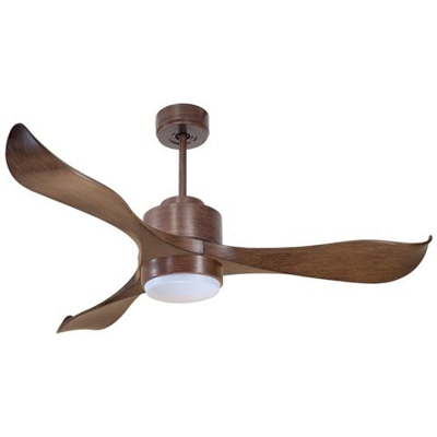 Ventilatore Da Soffitto, Super Destratificatore, Modulo, 132cm, Iper Silenzioso, Potente, Dc, Marrone, Con Luce Klassfan