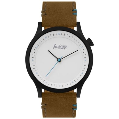 Orologio al quarzo giapponese Scope Nero The Indian Face per uomini e donne taglia unica