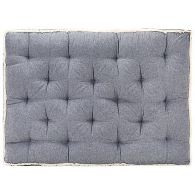 Cuscino Per Divano In Pallet Blu 120x80x10 Cm