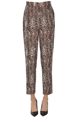 Animal print trousers