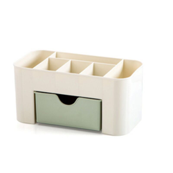 Scatola di immagazzinaggio cosmetica della scatola di plastica cosmetica, scatola di immagazzinaggio del bastone del tampone di cotone con cassetto en oferta