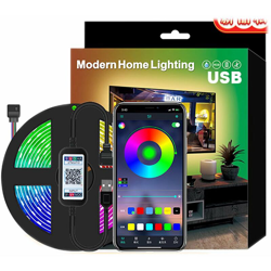 Sfondo chiaro TV Light LED WiFi Intelligent 5m RGB LED Light Band Multicolor Light Strip Controllo striscia, decorazione della cucina domestica características