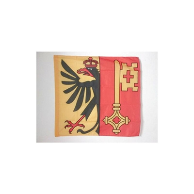 AZ FLAG Bandiera CANTONE di Ginevra 90x90cm - Bandiera di Ginevra - GE 90 x 90 cm Foro per Asta