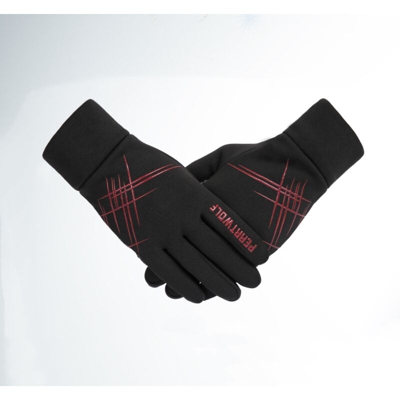 Perle Rareit - Uomini invernali anti-slip anti-slip antivento antivento antivento guanti da snowboard touch screen traspirante maschio moto Guanti da