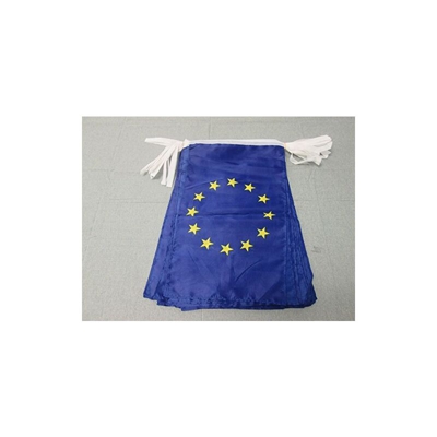 Ghirlanda 12 Metri 20 Bandiere Europa 45x30cm - Bandiera Unione Europea â?? UE 30 x 45 cm - Festone BANDIERINE - Az Flag