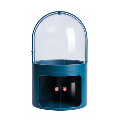 Scatola di immagazzinaggio cosmetico Transparente condimento antipolvere con scatola dei monili del coperchio Scatola di finitura del desktop