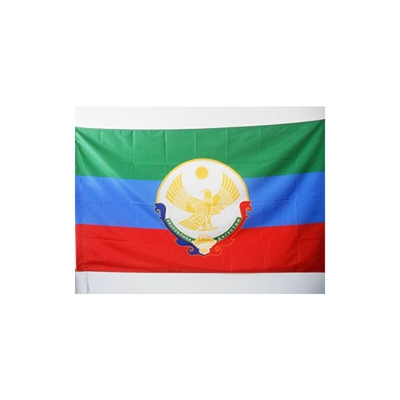 AZ FLAG Bandiera Repubblica del DAGHESTAN con Stemma 150x90cm - Bandiera Russia 90 x 150 cm Foro per Asta