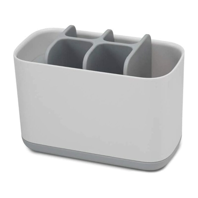 Easy-Store - Portaspazzolino da denti e tubi di dentifricio, plastica e grande modello Grand - Grigio (17,1 × 8,6 × 12,8 cm)