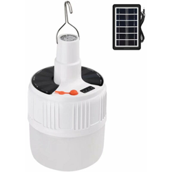 Lampada da campeggio, lampada solare LED portatile lampadina ricaricabile portatile lampadina all'aperto lampadina tenda- en oferta