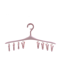 Perle Rareit - Gancio antivento multifunzione per calzino, abbigliamento portatile a casa, gancio in plastica staccabile a 8 clip, rosa en oferta