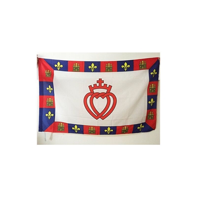 AZ FLAG Bandiera Stemma di VANDEA 150x90cm - Bandiera di VENDÃE CATTOLICA 90 x 150 cm Foro per Asta