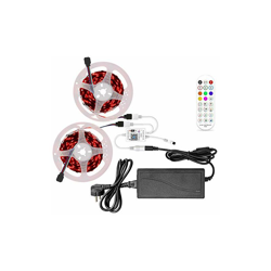 Nastro LED WIFI RGB da 10 m (2 x 5 m), con telecomando musicale IR a 24 pulsanti, 300 LED 5050SMD, funziona con Google Home Assistant / Alexa, 16 precio