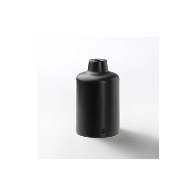 KLARTEXT Lumière Portalampada 60 W, Nero Opaco, Piccola